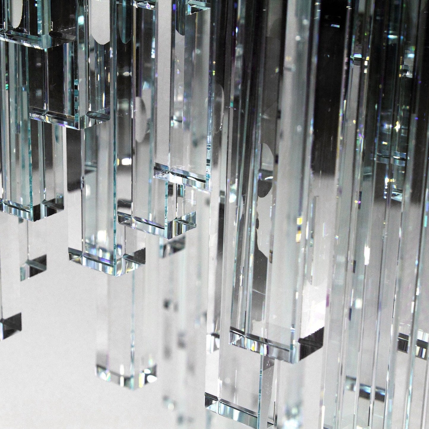 Crystal Glass Side Table by Barberini & Gunnell