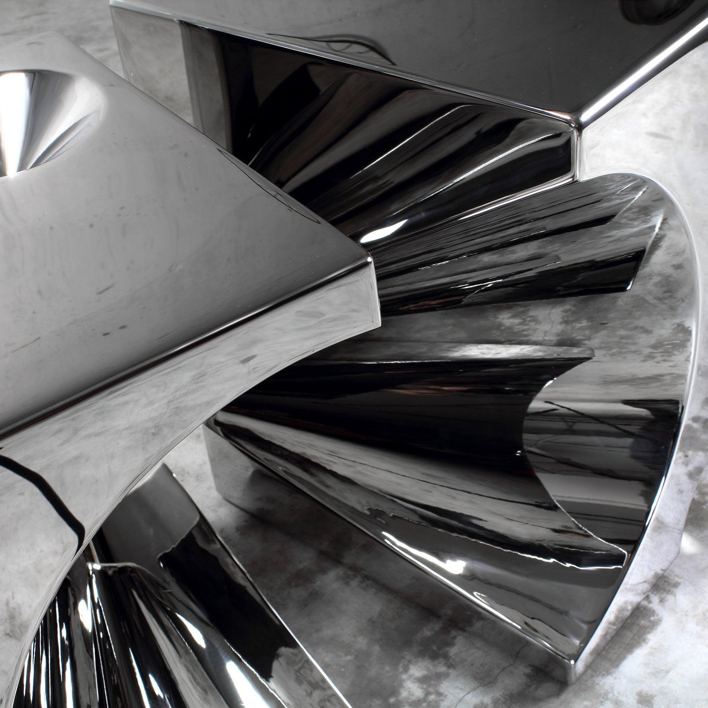 Pair of Side Tables in Polished Stainless Steel by Barberini & Gunnell