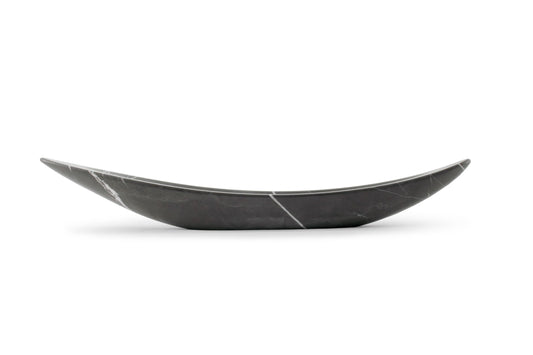 Large Ornament Centerpiece Gondola in Pietra Grey by Barberini & Gunnell