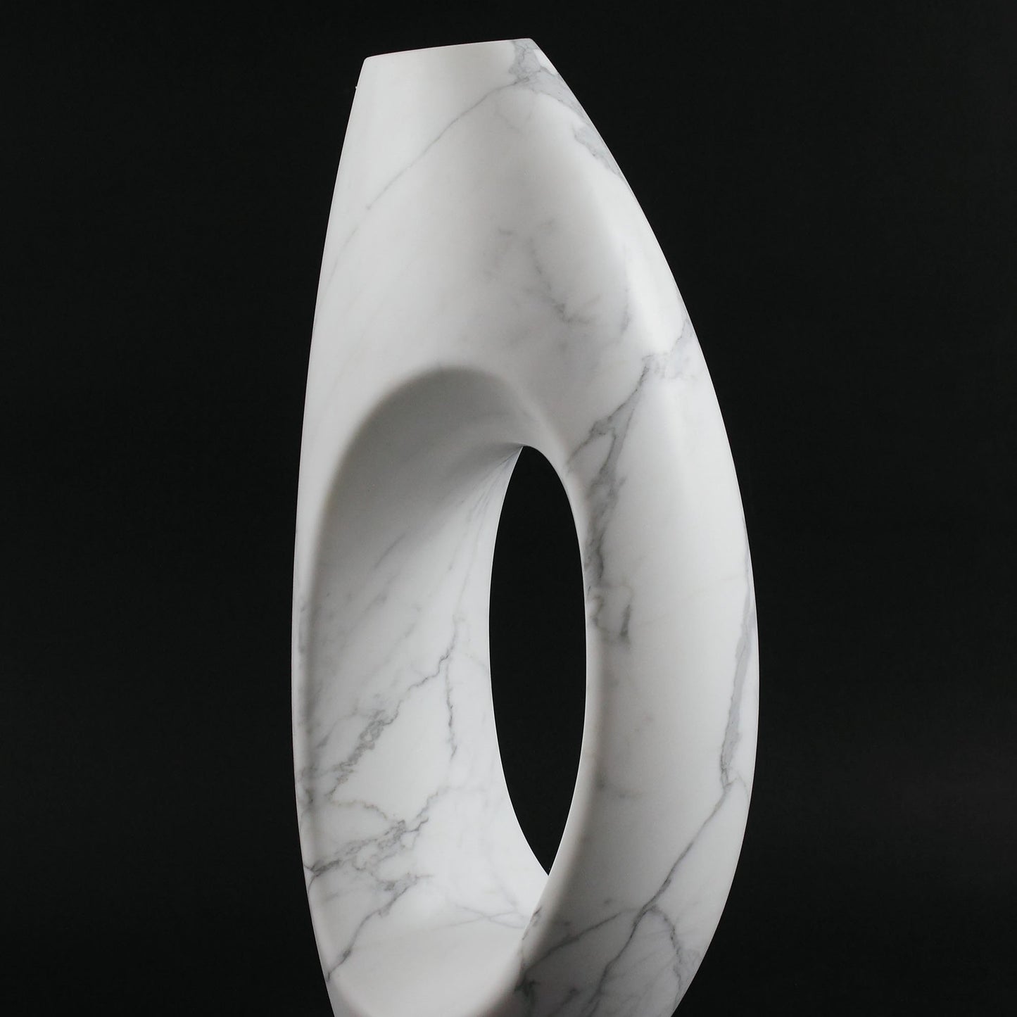 Sculptural Vase in Statuary Marble by Barberini & Gunnell