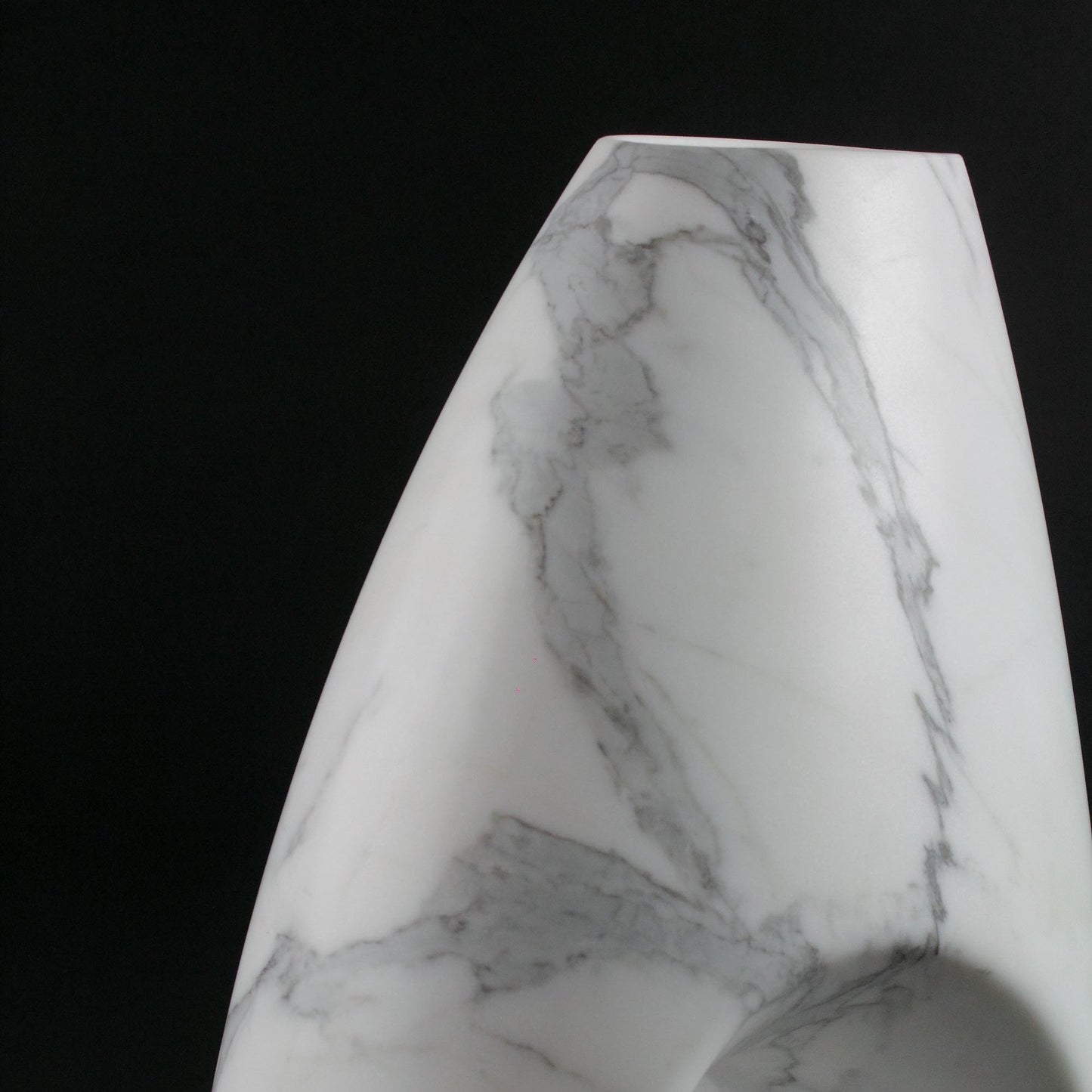 Sculptural Vase in Statuary Marble by Barberini & Gunnell