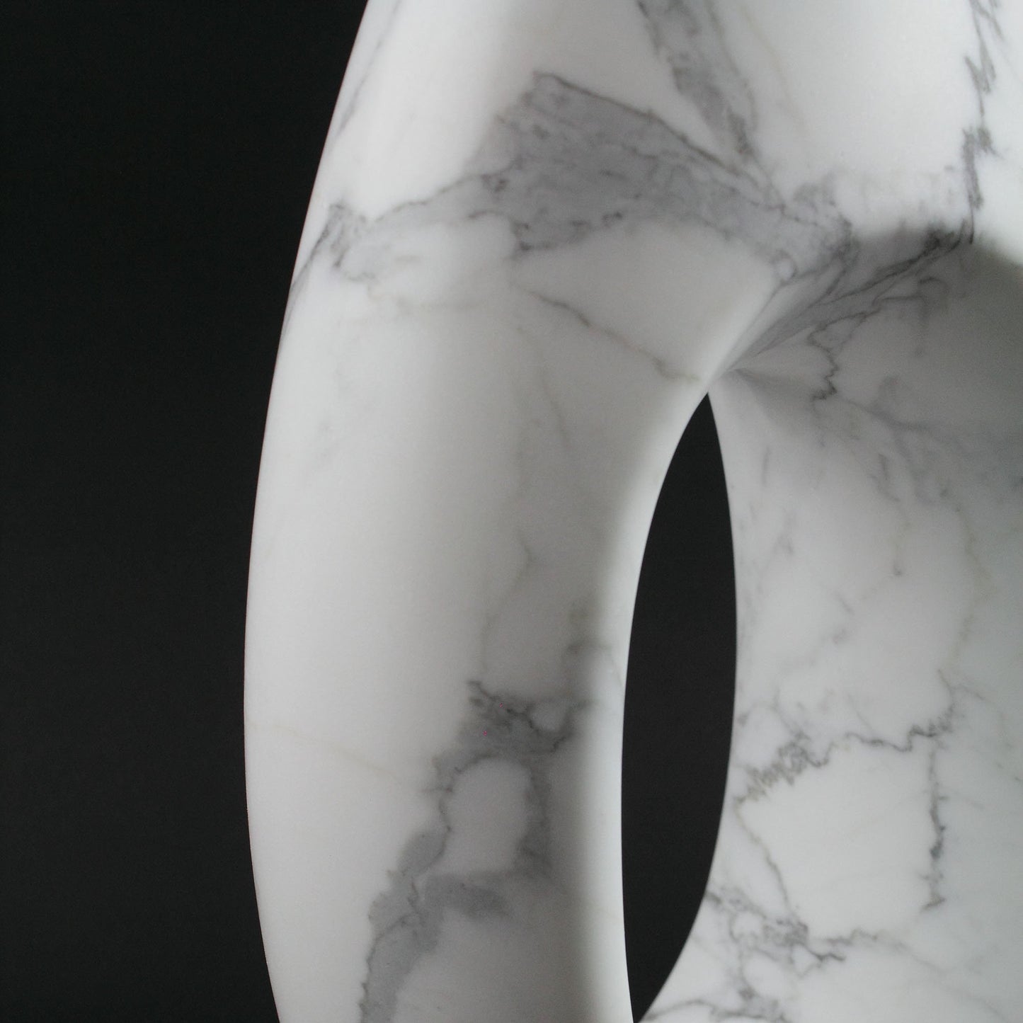 Sculptural Vase in Statuary Marble by Barberini & Gunnell