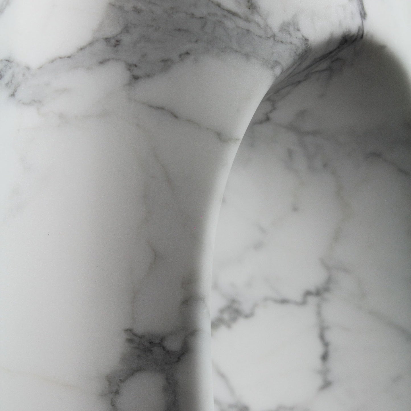 Sculptural Vase in Statuary Marble by Barberini & Gunnell