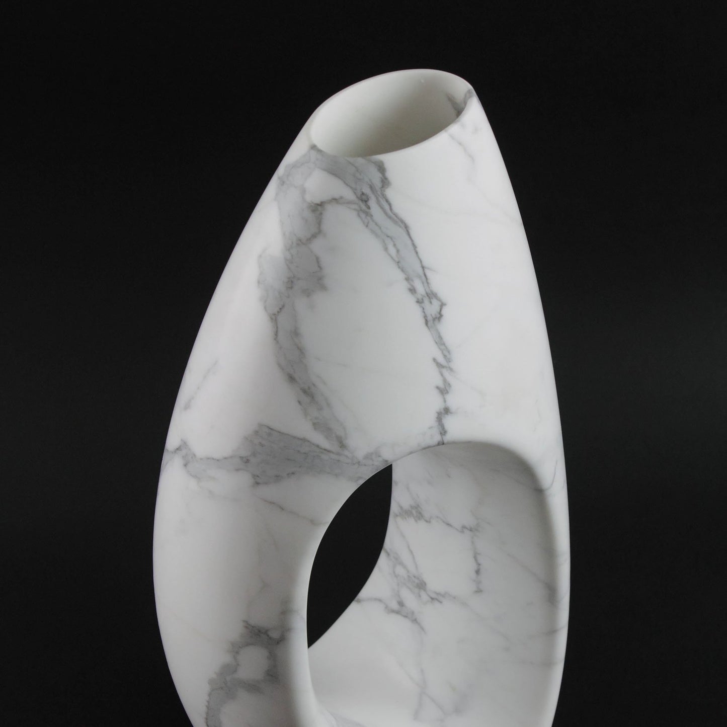 Sculptural Vase in Statuary Marble by Barberini & Gunnell