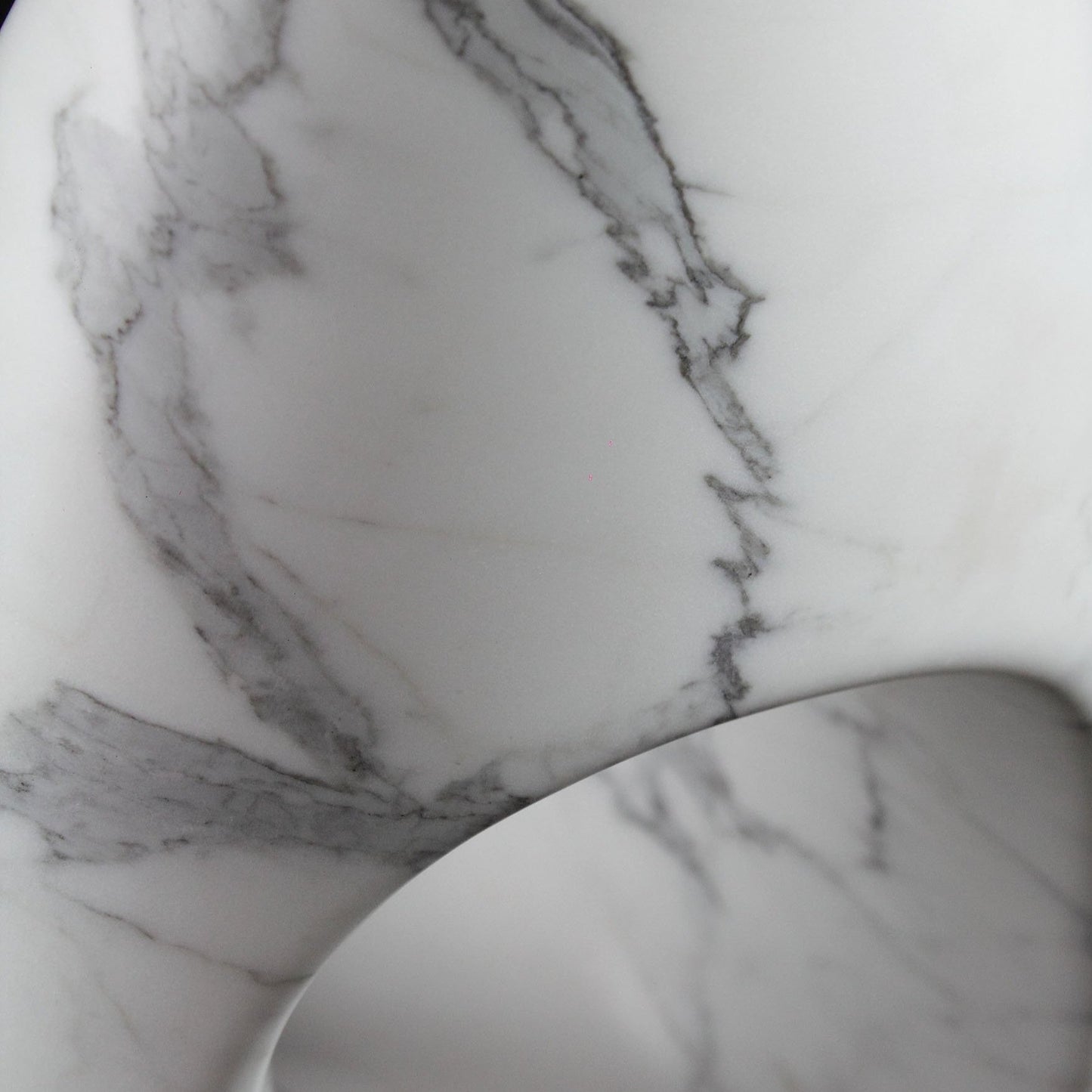 Sculptural Vase in Statuary Marble by Barberini & Gunnell