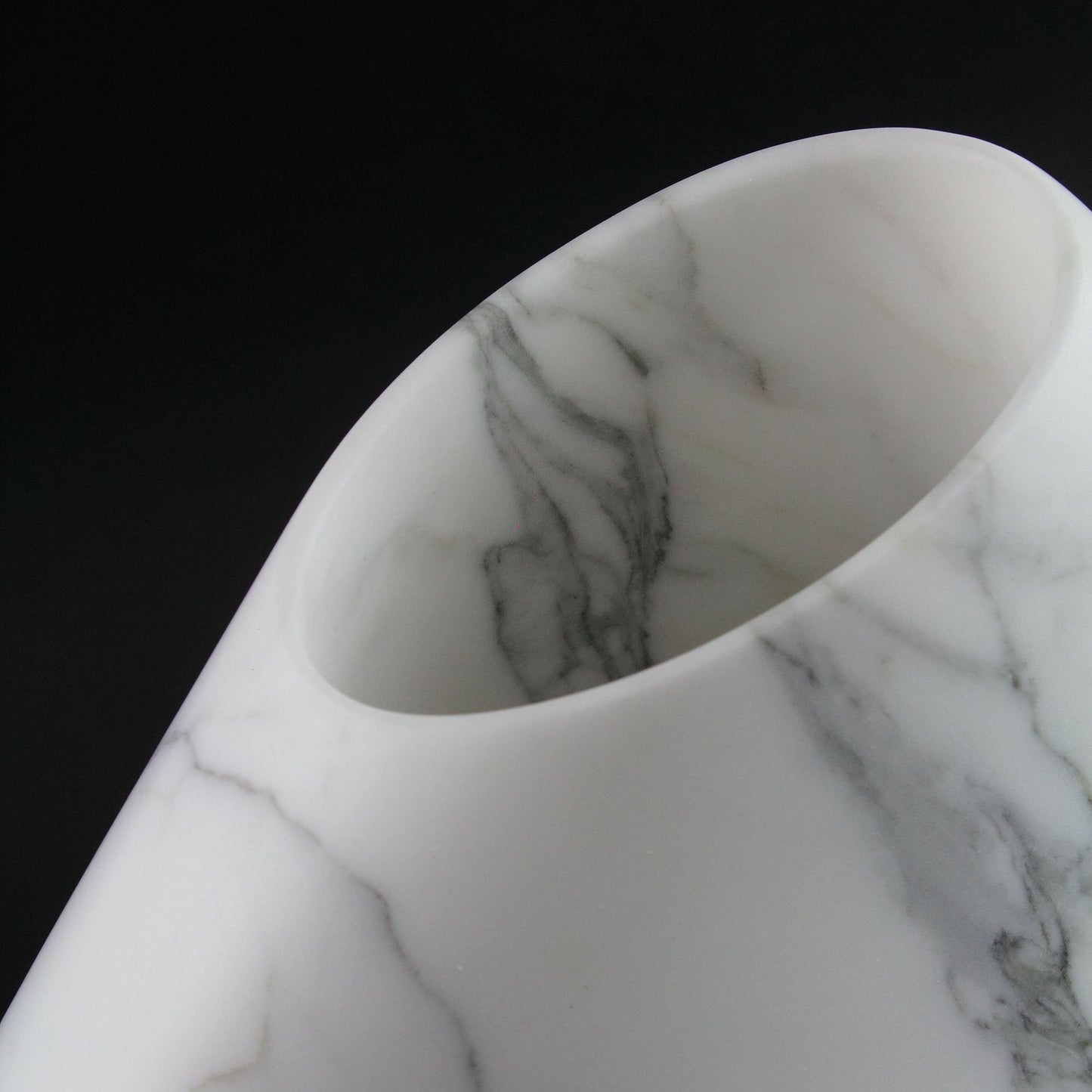 Sculptural Vase in Statuary Marble by Barberini & Gunnell