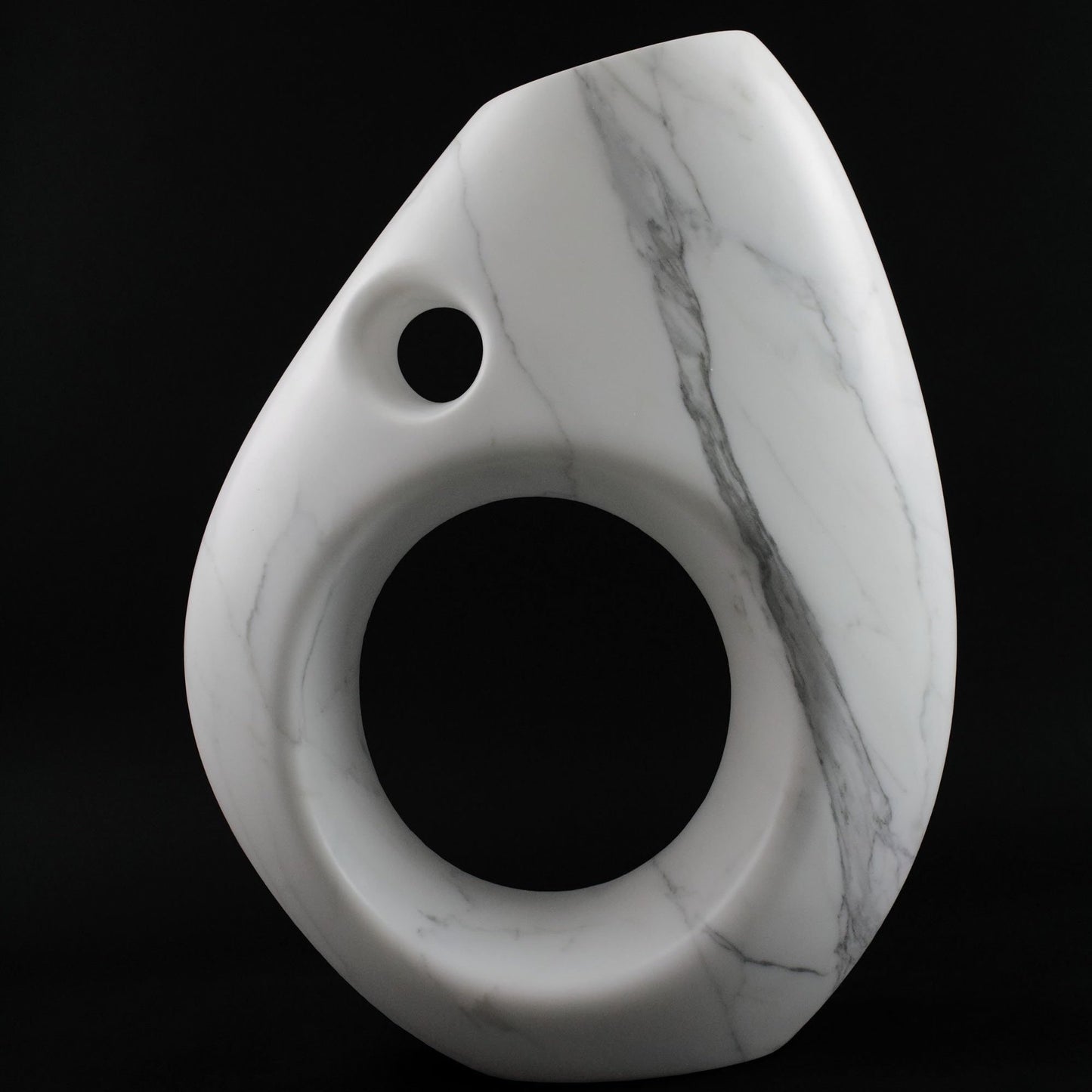 Sculptural Vase in Statuary Marble by Barberini & Gunnell