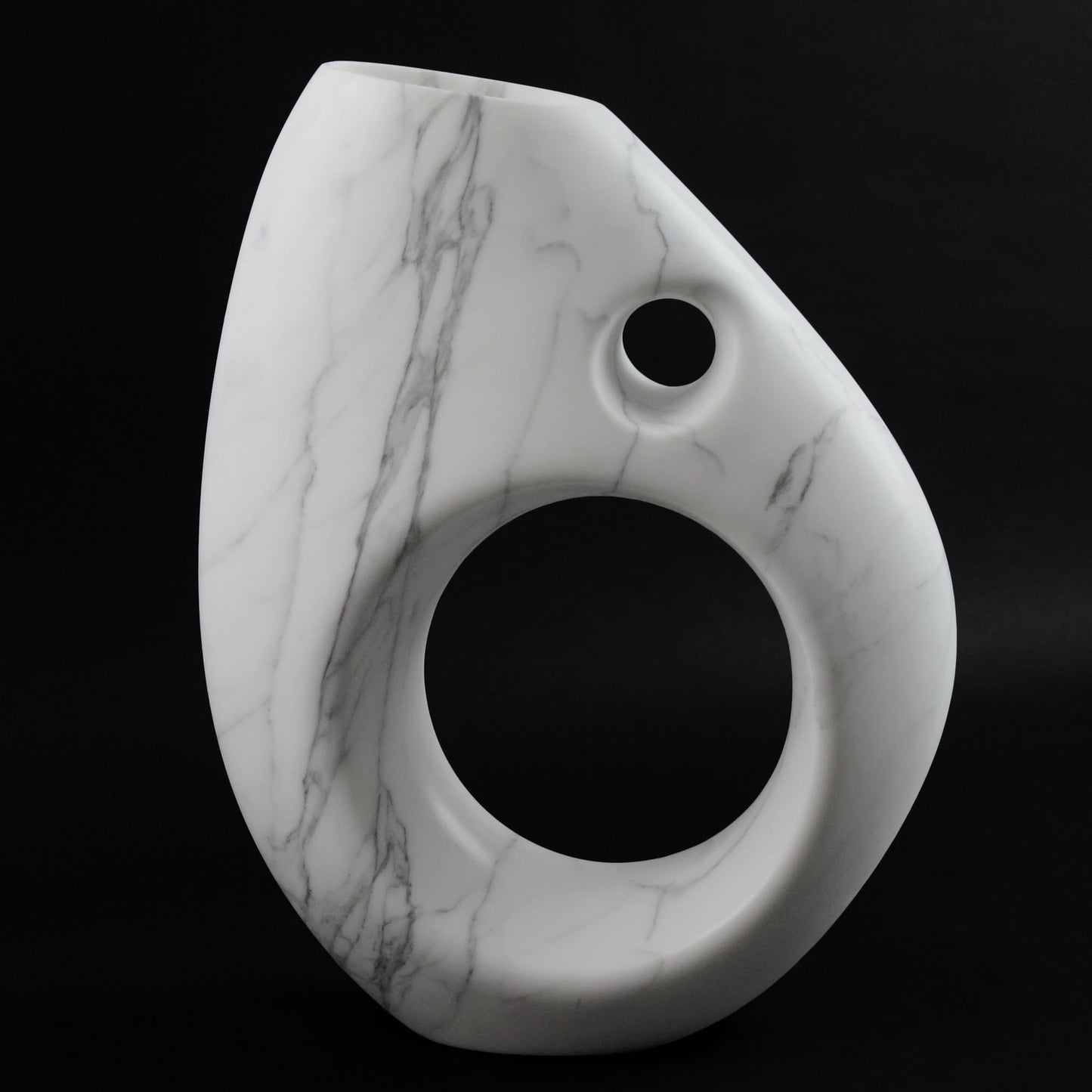 Sculptural Vase in Statuary Marble by Barberini & Gunnell