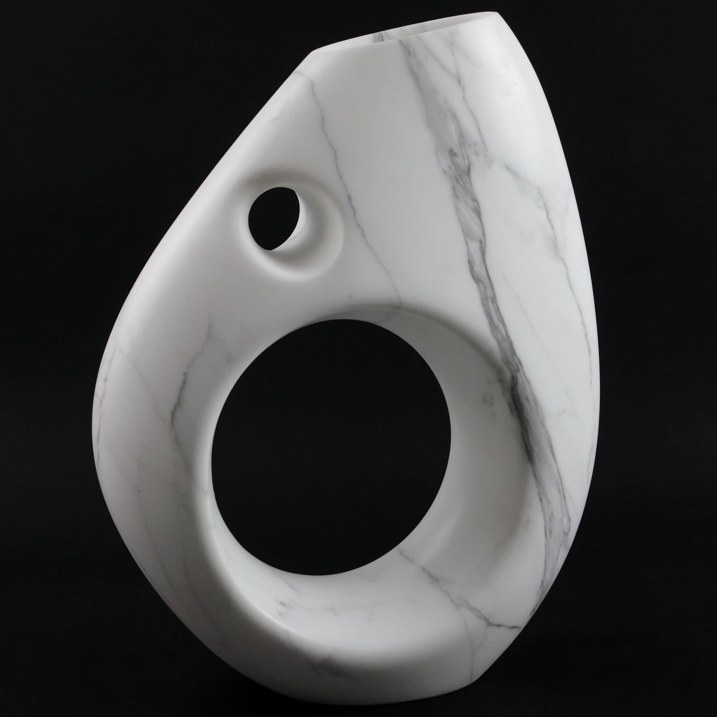 Sculptural Vase in Statuary Marble by Barberini & Gunnell