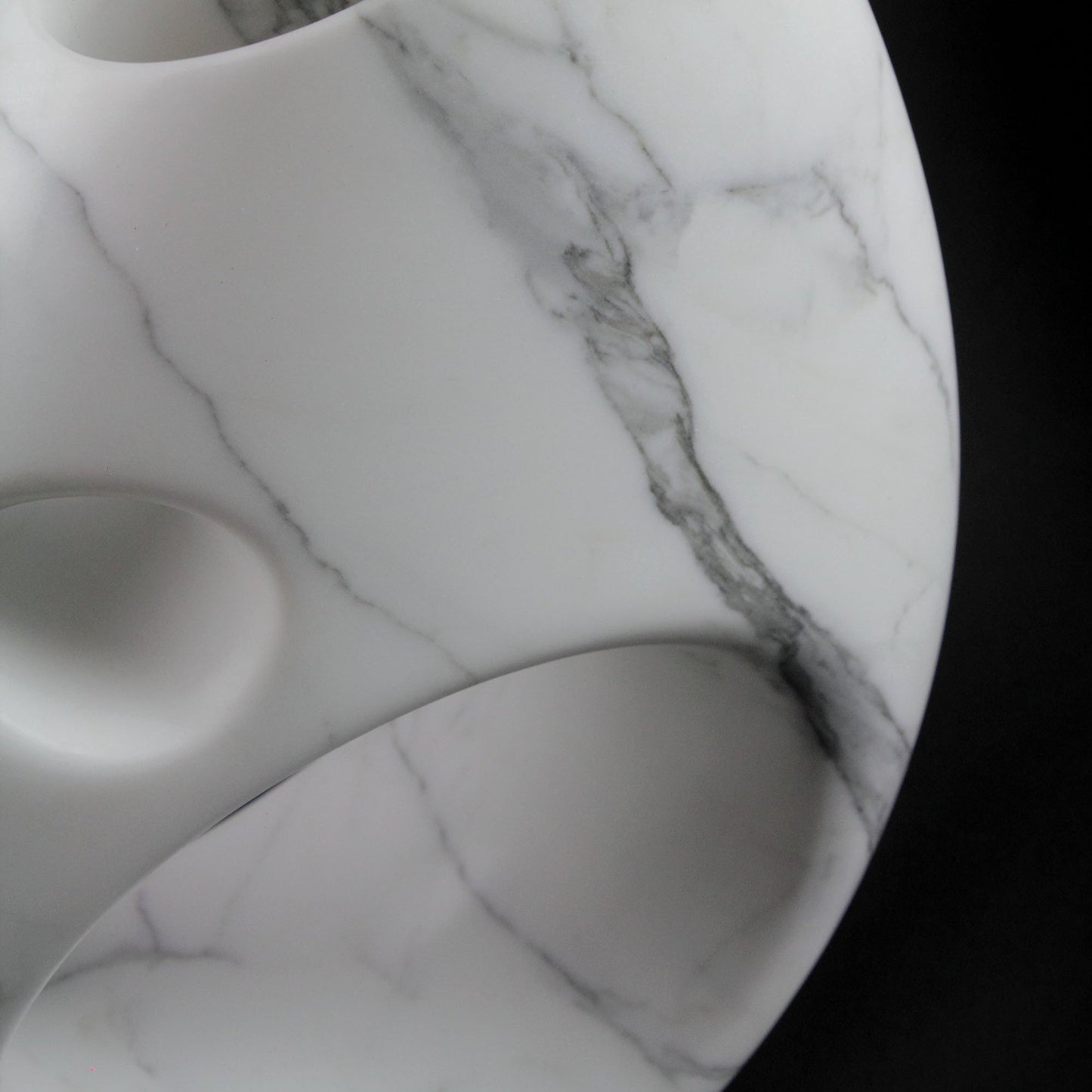 Sculptural Vase in Statuary Marble by Barberini & Gunnell