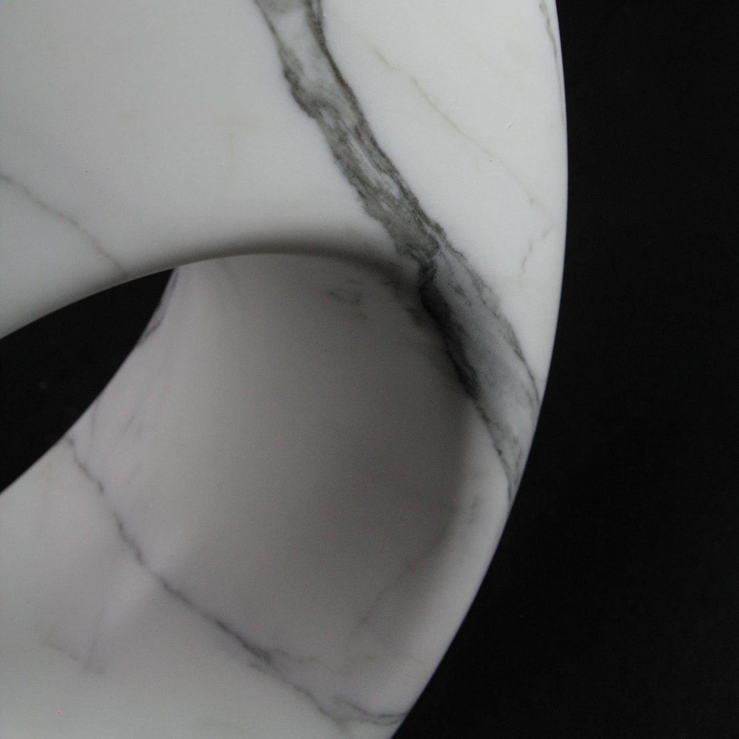 Sculptural Vase in Statuary Marble by Barberini & Gunnell