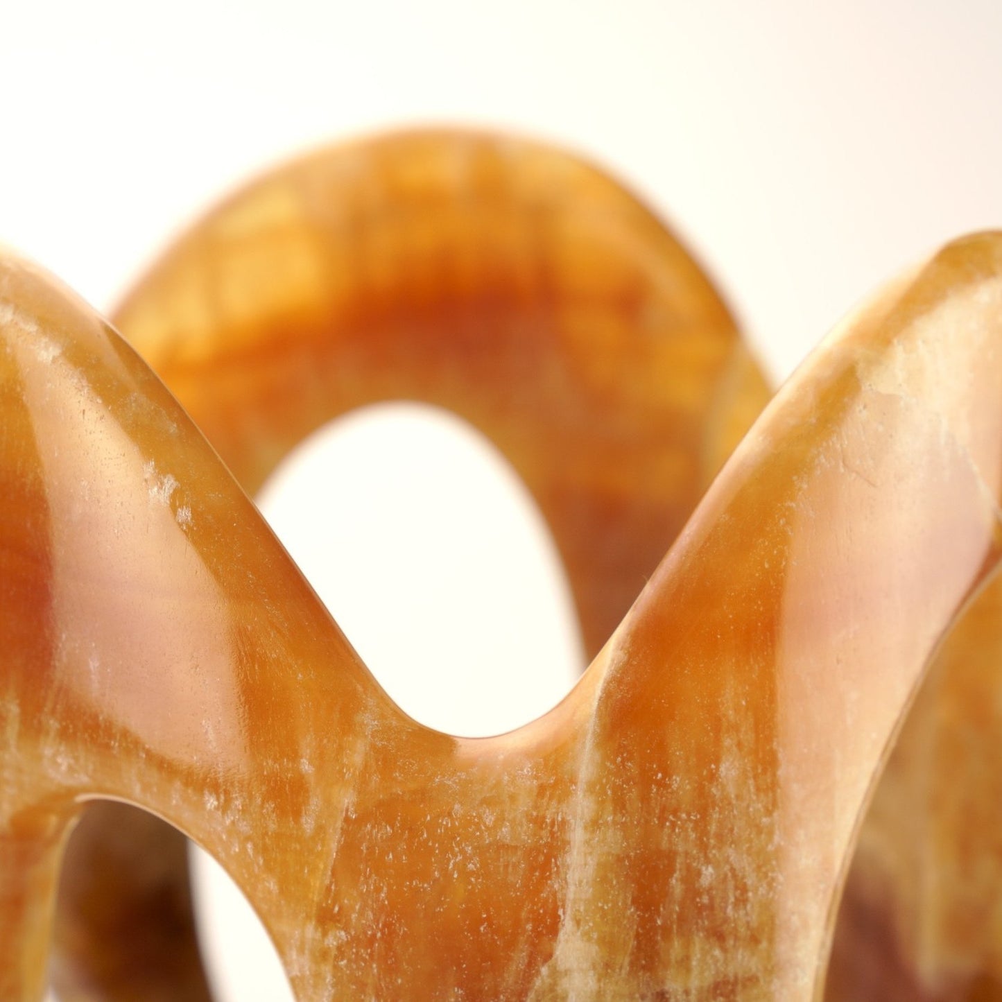 Sculptural Vase in Amber Onyx by Barberini & Gunnell