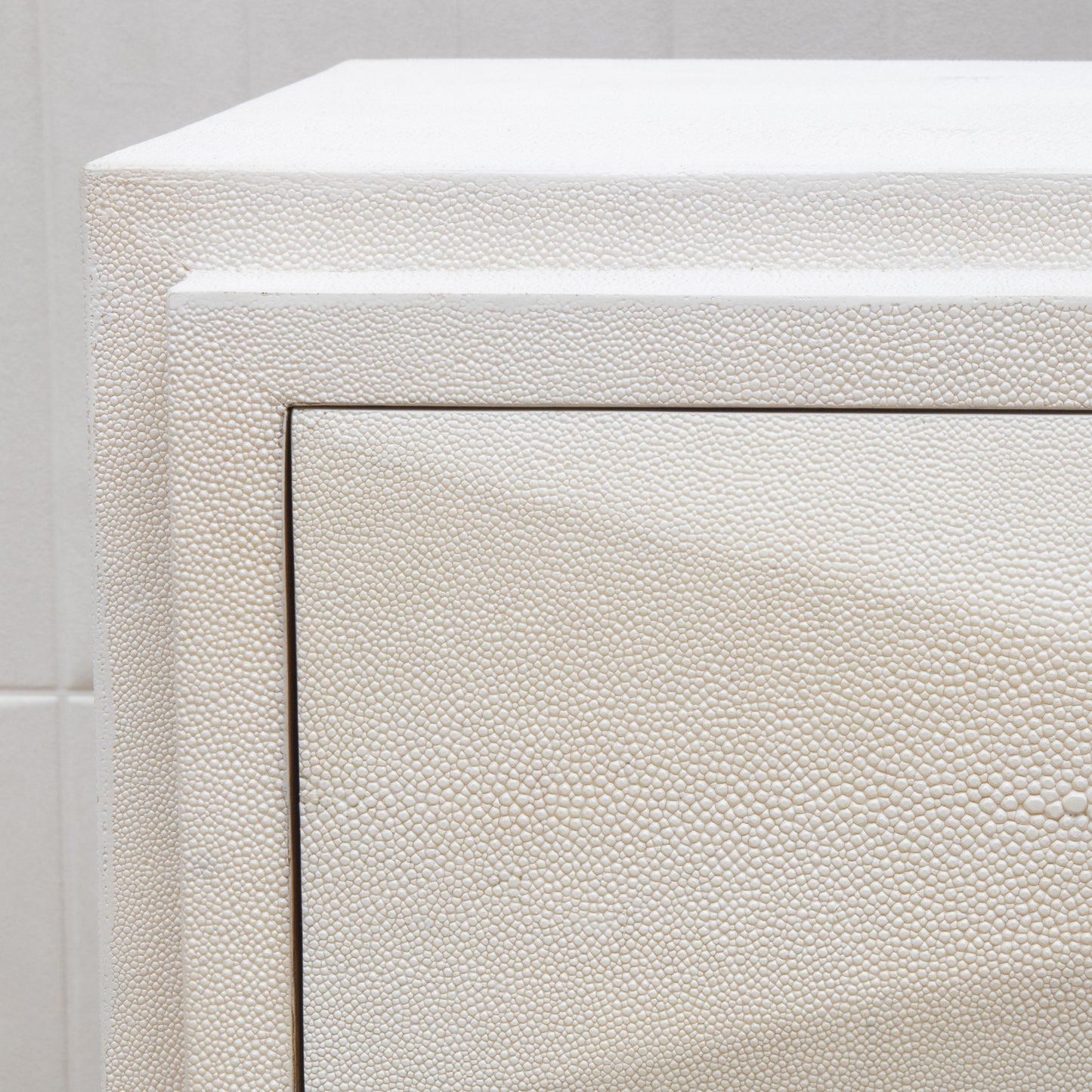 Bed Side Tables in Antique Shagreen by R&Y Augousti