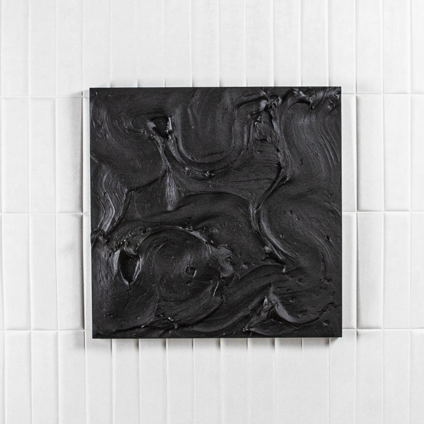 Modern Textural Monochromatic Painting by Michael Allen