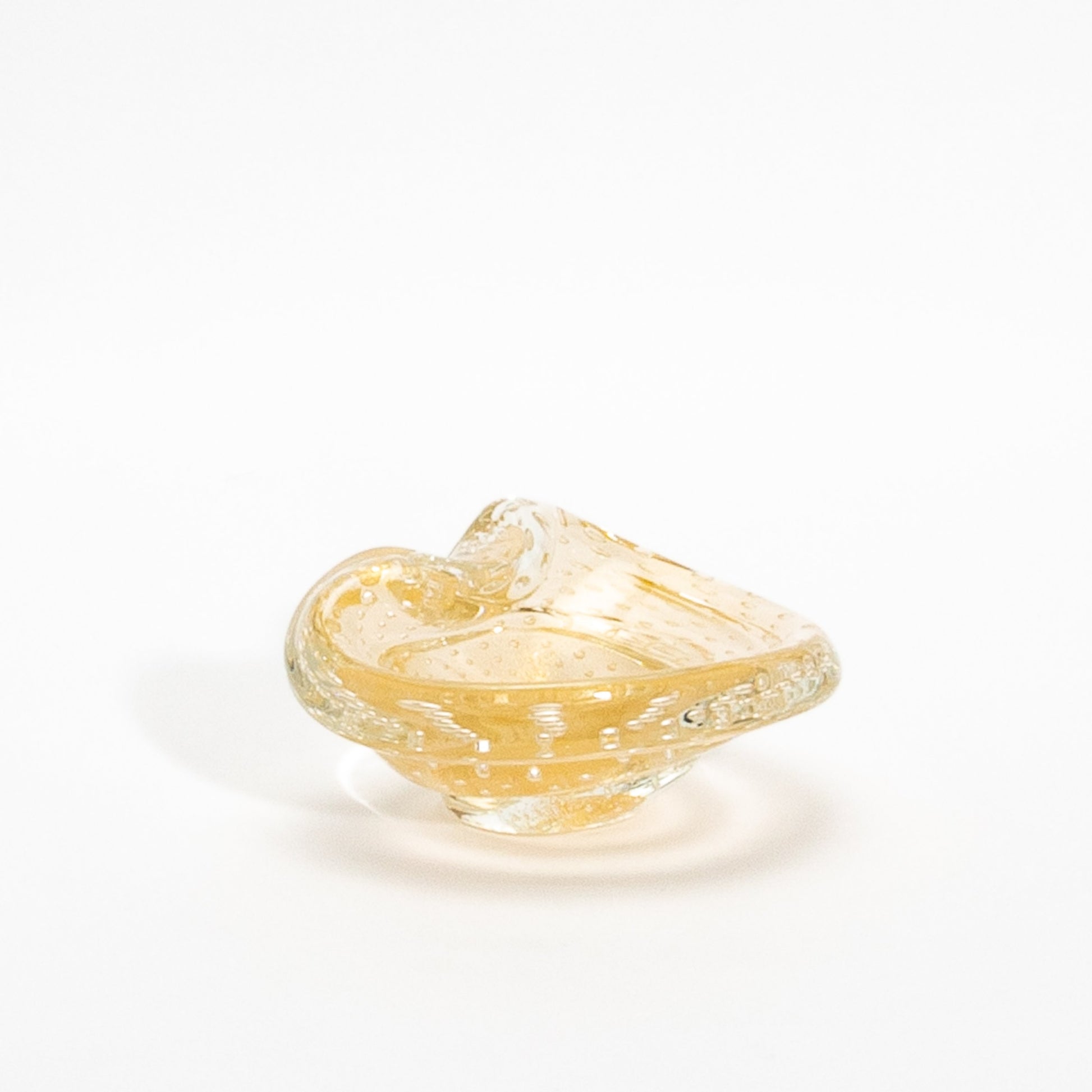 Murano Dish with 24-Karat Gold Flecks and Bullicante Detailing