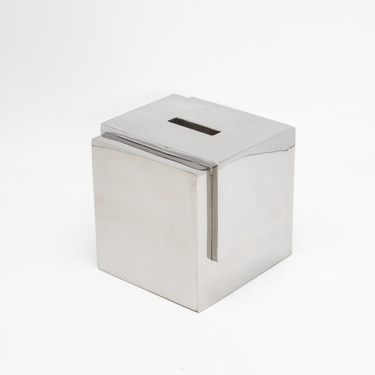 Tissue Box in Polished Stainless Steel by R&Y Augousti