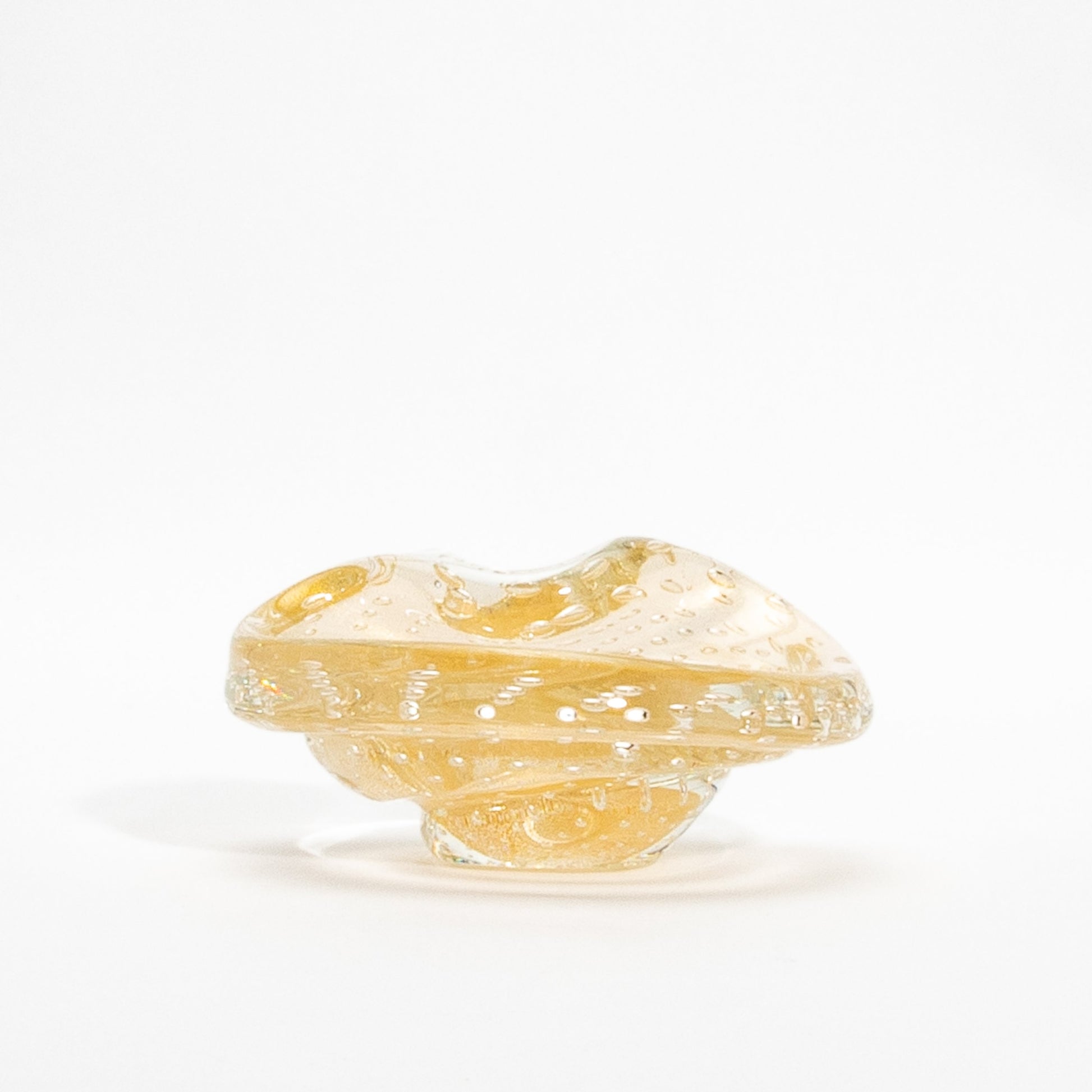 Murano Dish with 24-Karat Gold Flecks and Bullicante Detailing