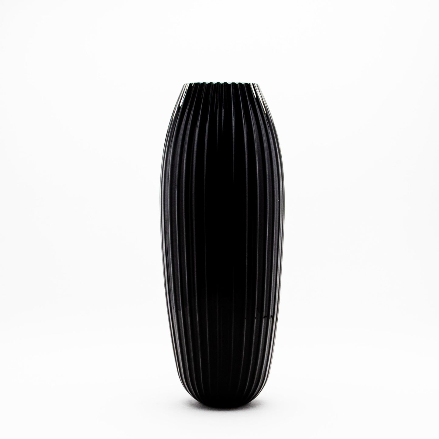 Murano Vase in Onyx Black