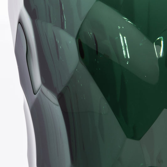 Murano Faceted Vase in Eucalyptus Green