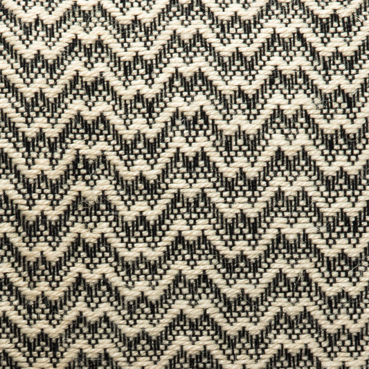 Black & White Zig Zag Pillow by MOGUL