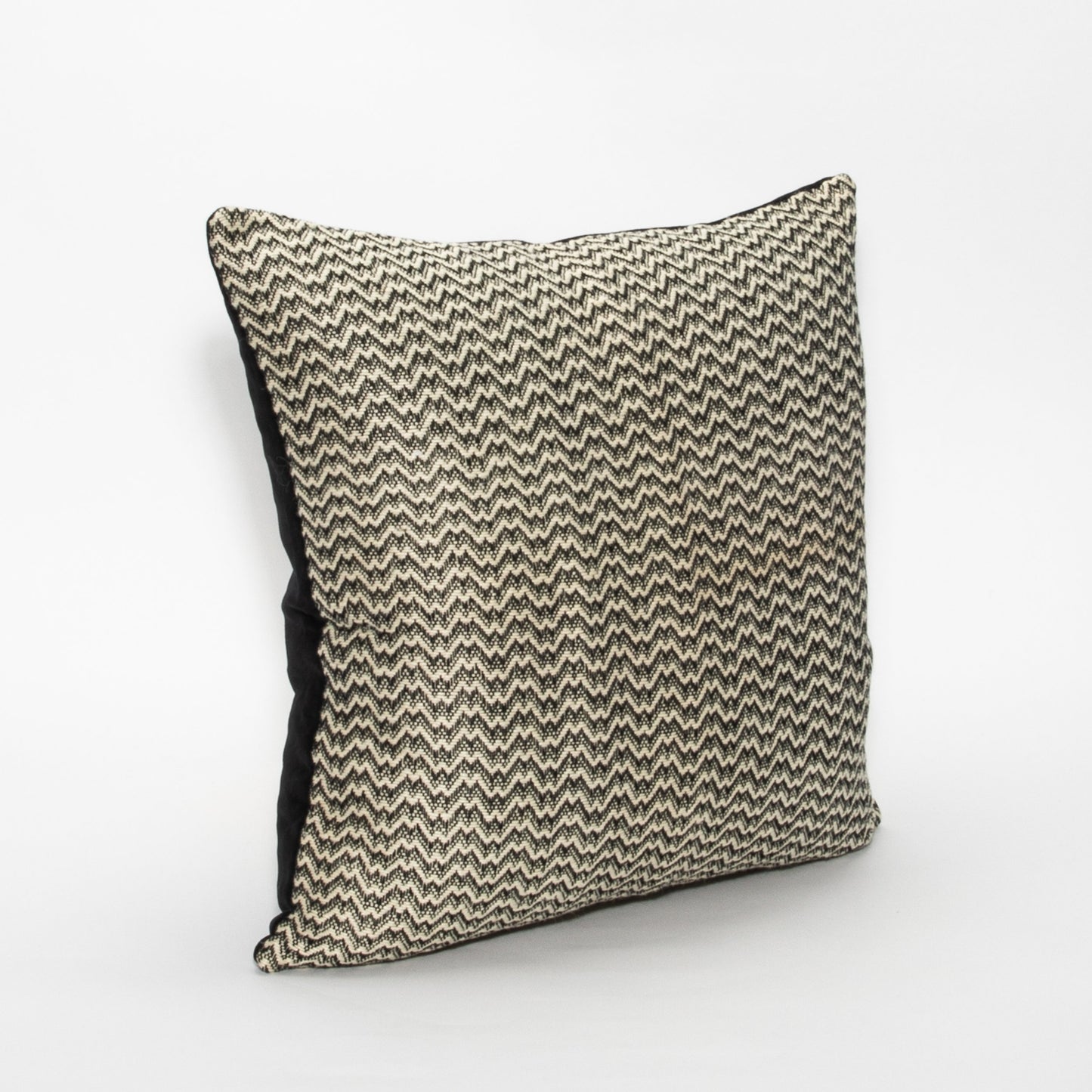 Black & White Zig Zag Pillow by MOGUL