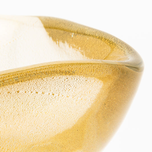 Murano Bowl with 24-Karat Gold Flecks