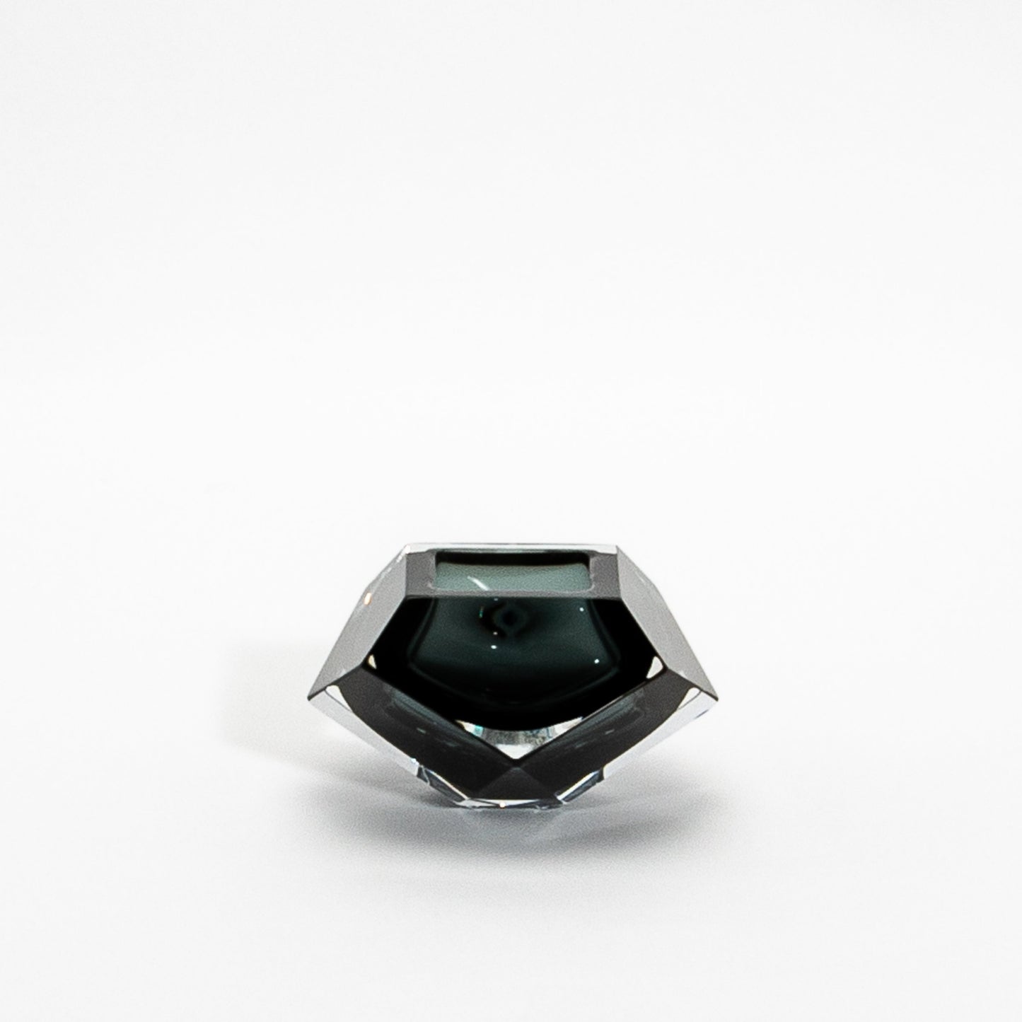 Hand-Blown Murano Ashtray in Grey
