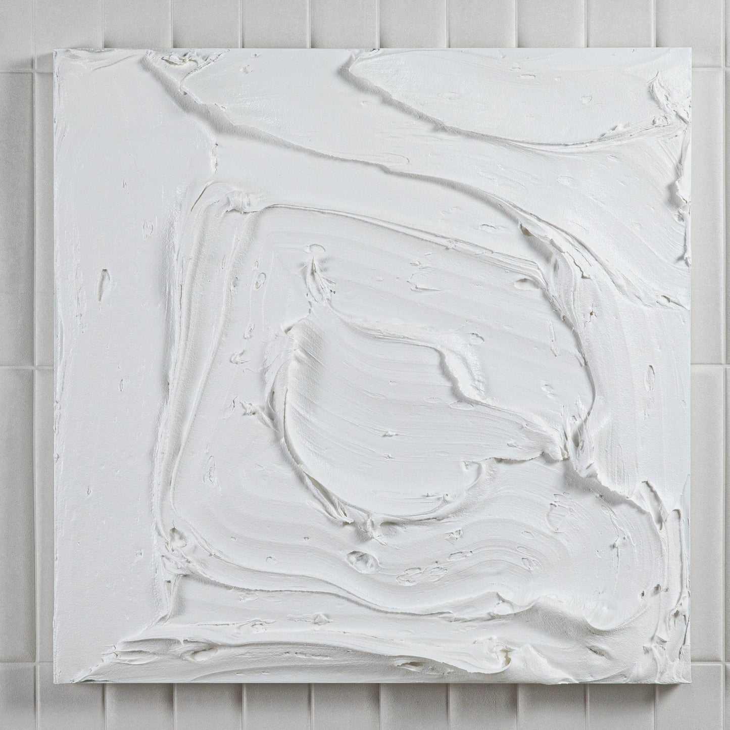 Modern Textural Monochromatic Painting by Michael Allen