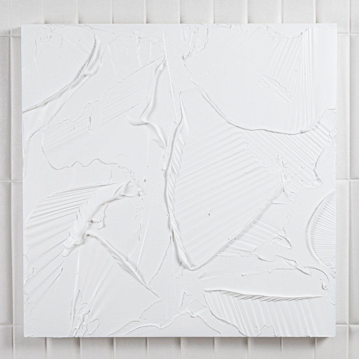 Modern Textural Monochromatic Painting by Michael Allen