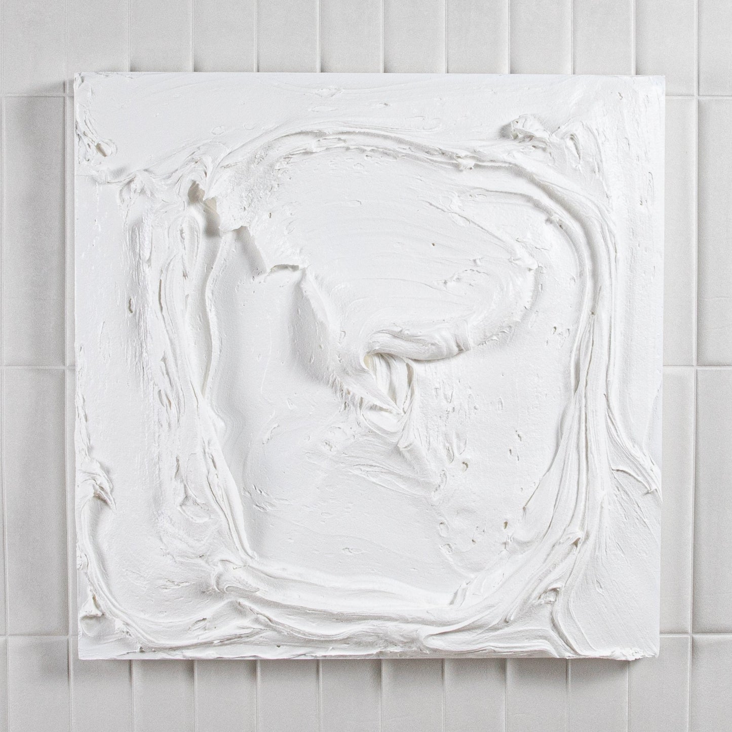 Modern Textural Monochromatic Painting by Michael Allen