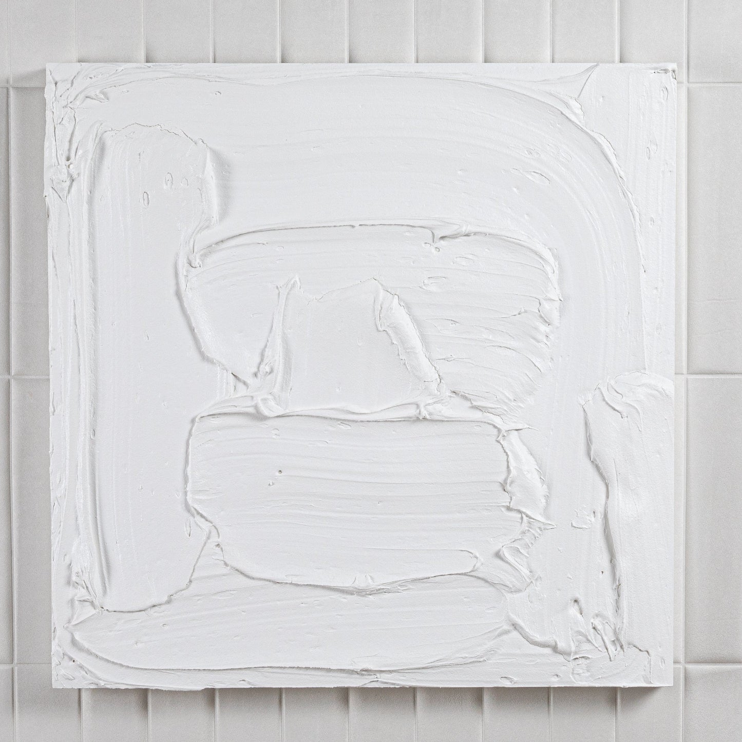 Modern Textural Monochromatic Painting by Michael Allen
