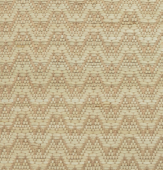 Tan Leather Chevron Pillow by MOGUL