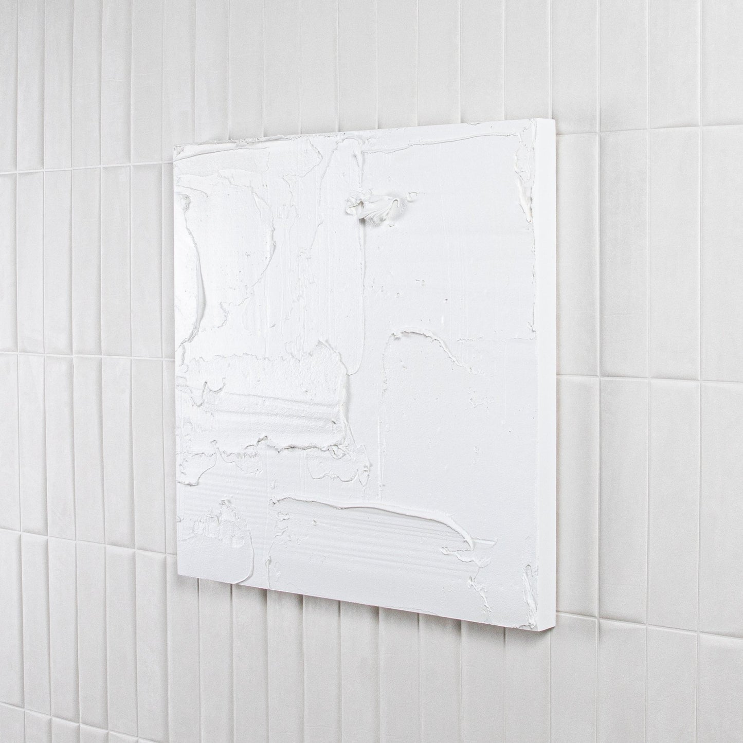 Modern Textural Monochromatic Painting by Michael Allen