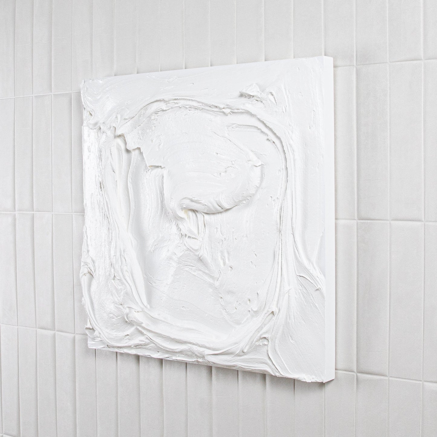 Modern Textural Monochromatic Painting by Michael Allen