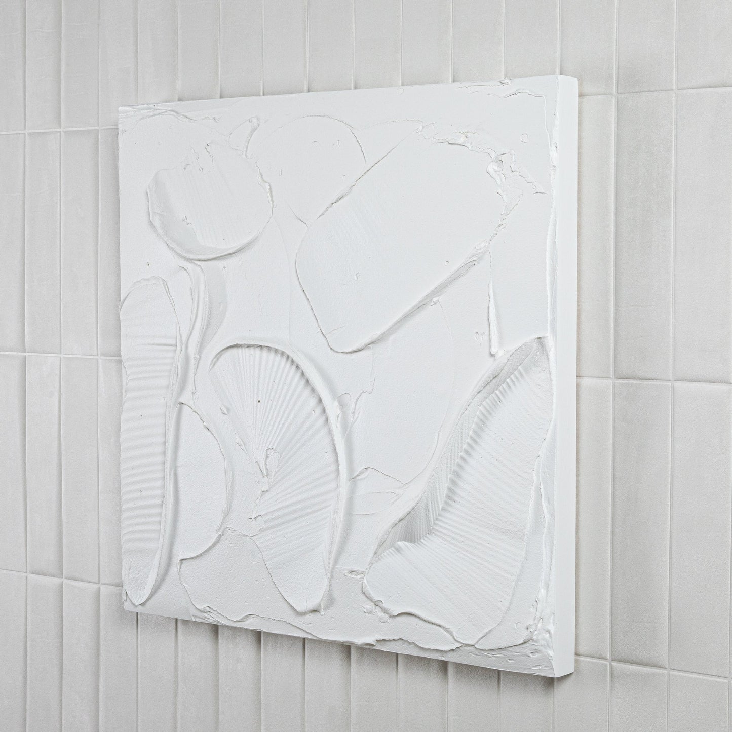 Modern Textural Monochromatic Painting by Michael Allen