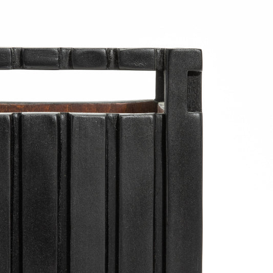 Waste Bin in Black Oak Detail by R&Y Augousti