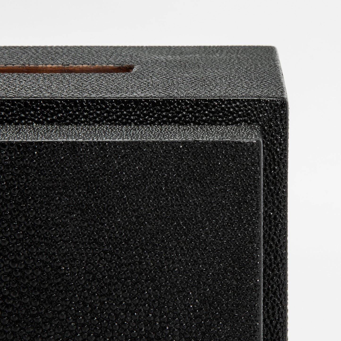 Tissue Box in Black Shagreen by R&Y Augousti