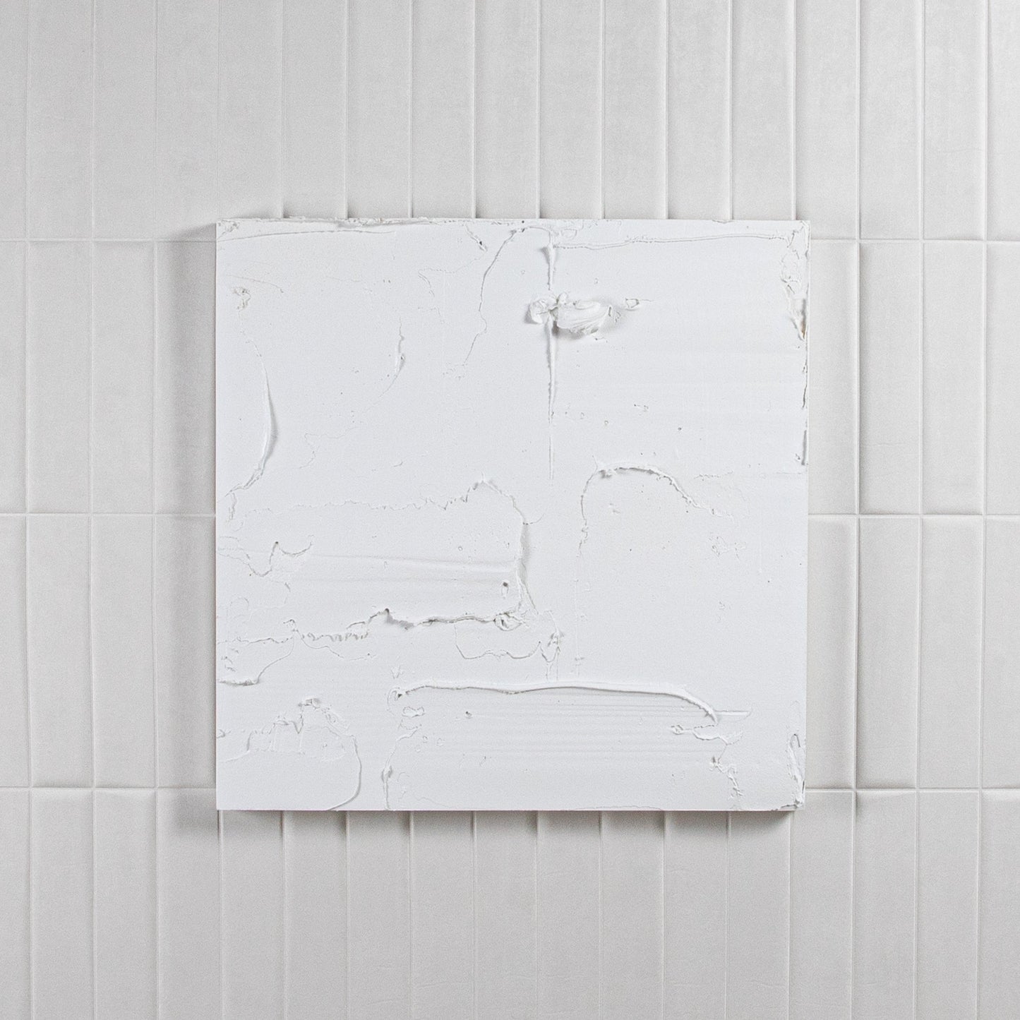 Modern Textural Monochromatic Painting by Michael Allen