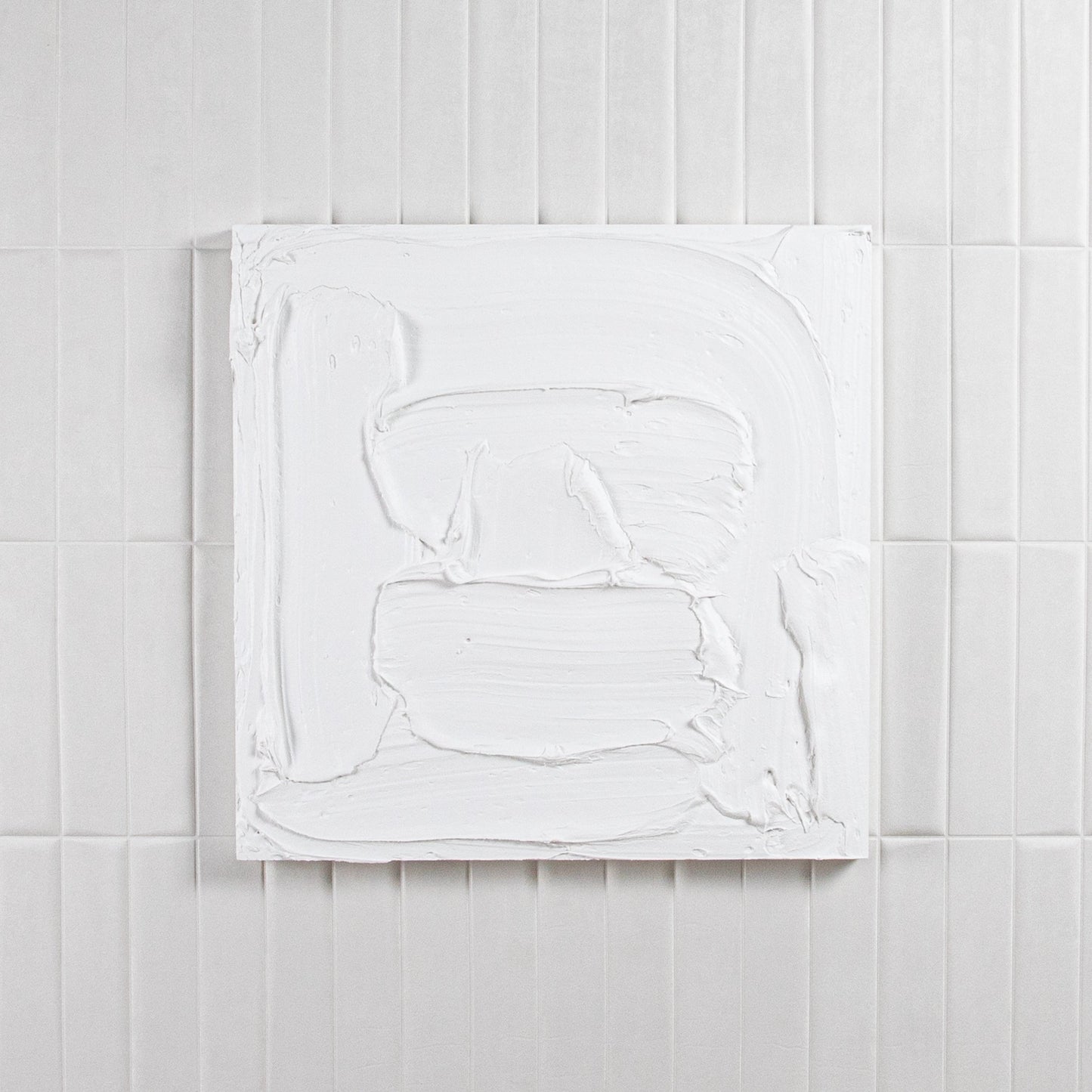 Modern Textural Monochromatic Painting by Michael Allen