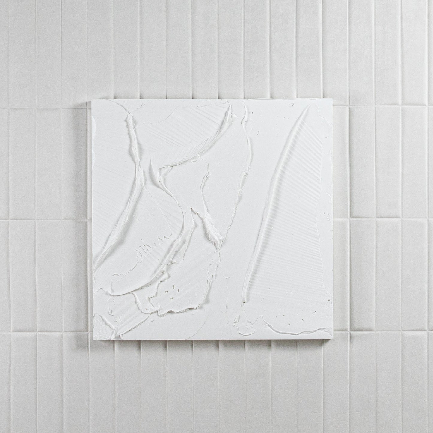 Modern Textural Monochromatic Painting by Michael Allen