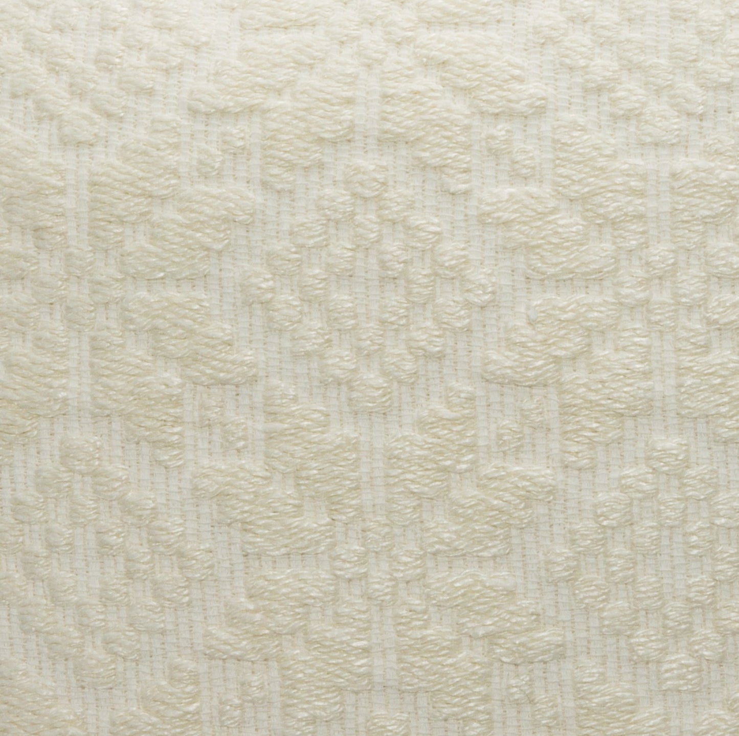 White Textured Pillow by MOGUL
