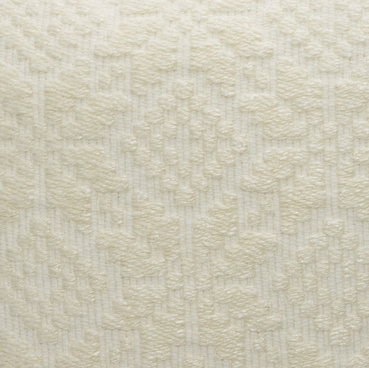 White Textured Pillow by MOGUL
