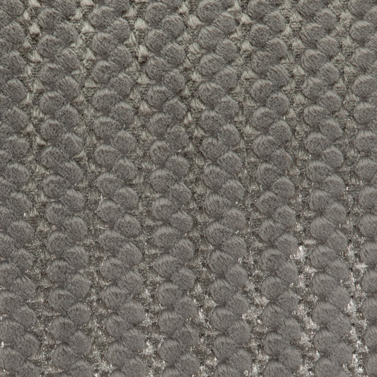 Silver Mixed Textured Pillow by MOGUL