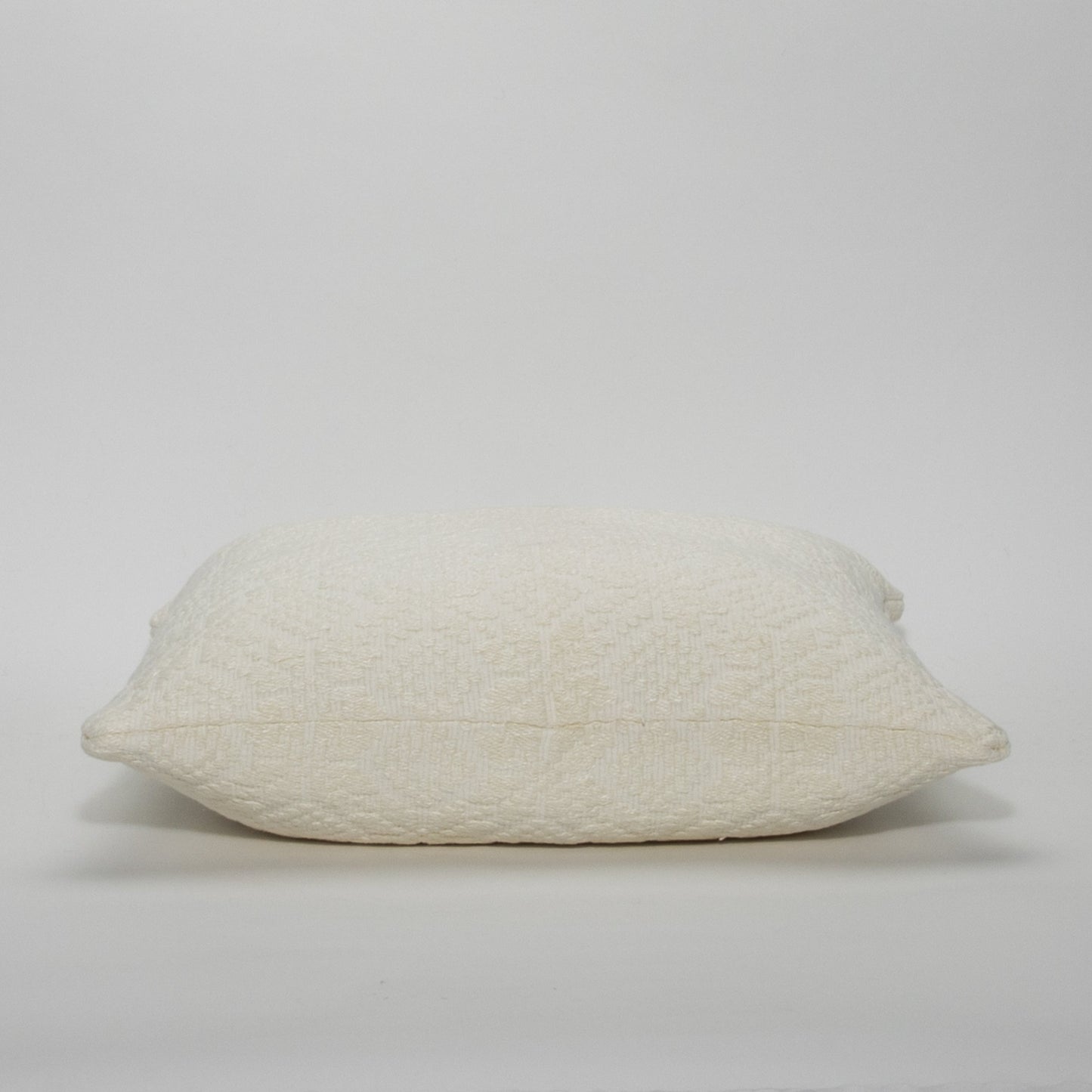 White Textured Pillow by MOGUL