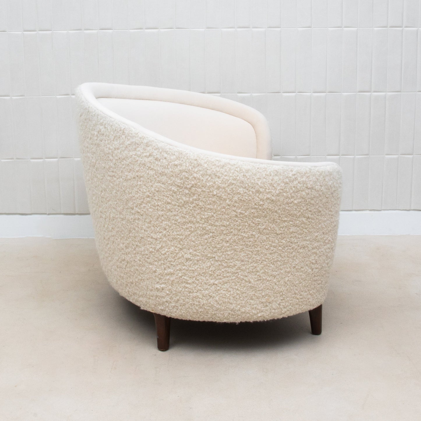 Vergara Chair in Cream Boucle by MOGUL
