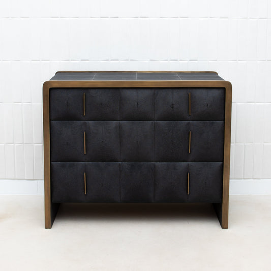 Coco Shagreen Chest of Drawers by R&Y Augousti