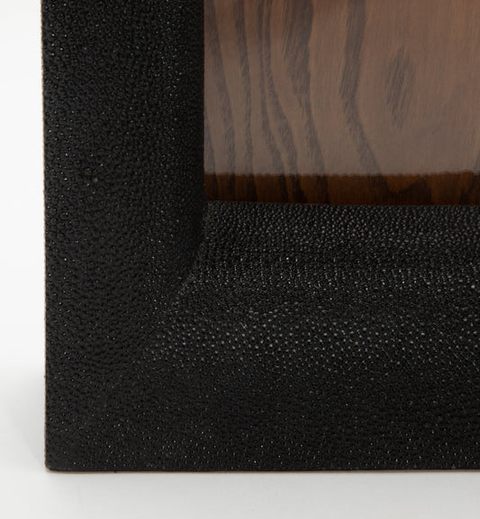Picture Frame in Black Shagreen by R&Y Augousti