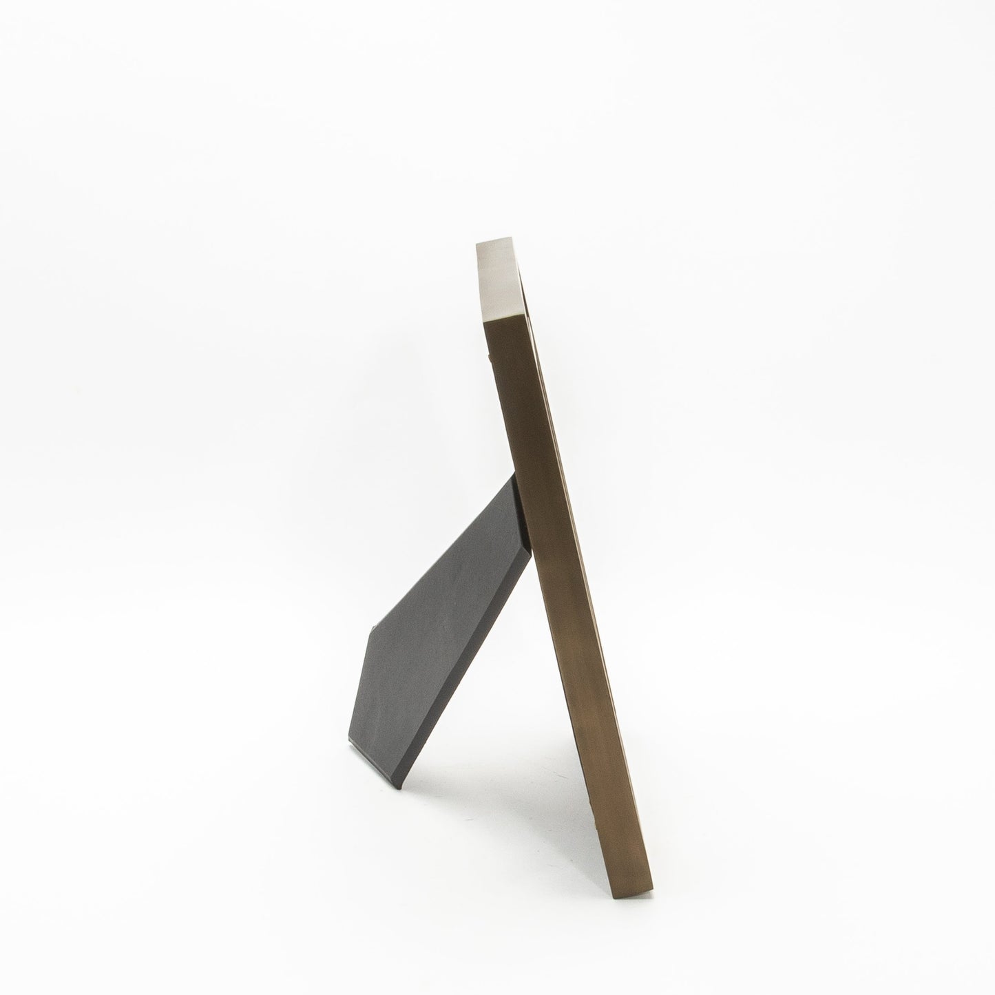 Picture Frame in Black Shagreen with Brass Details by KIFU Paris
