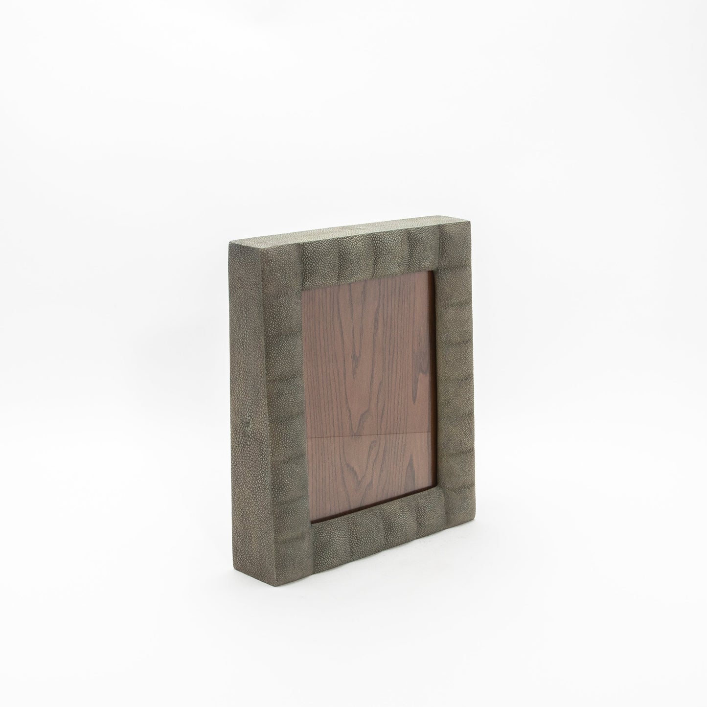 Picture Frame in Quilted Grey Shagreen by R&Y Augousti