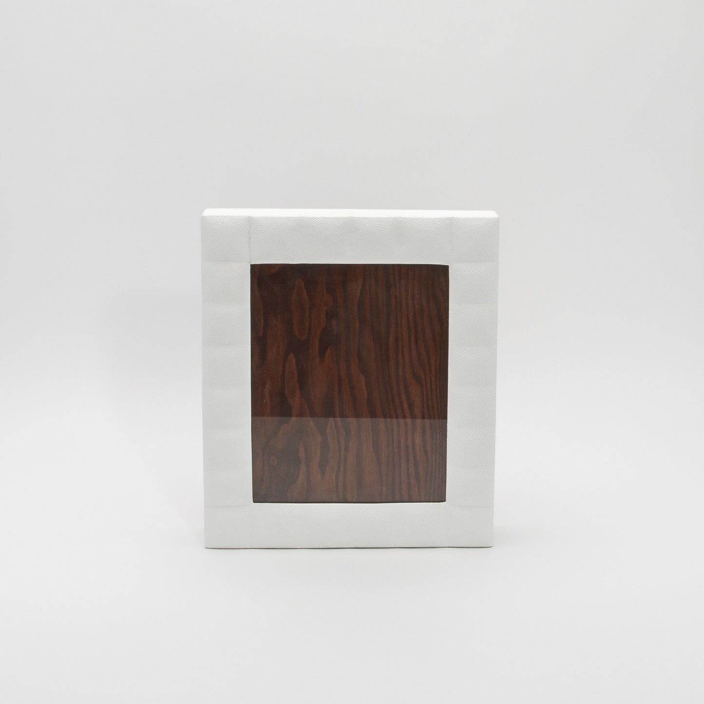 Picture Frame in Quilted White Shagreen by R&Y Augousti